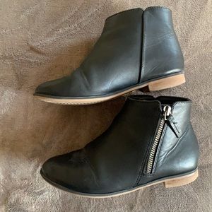 Girls black ankle boots
